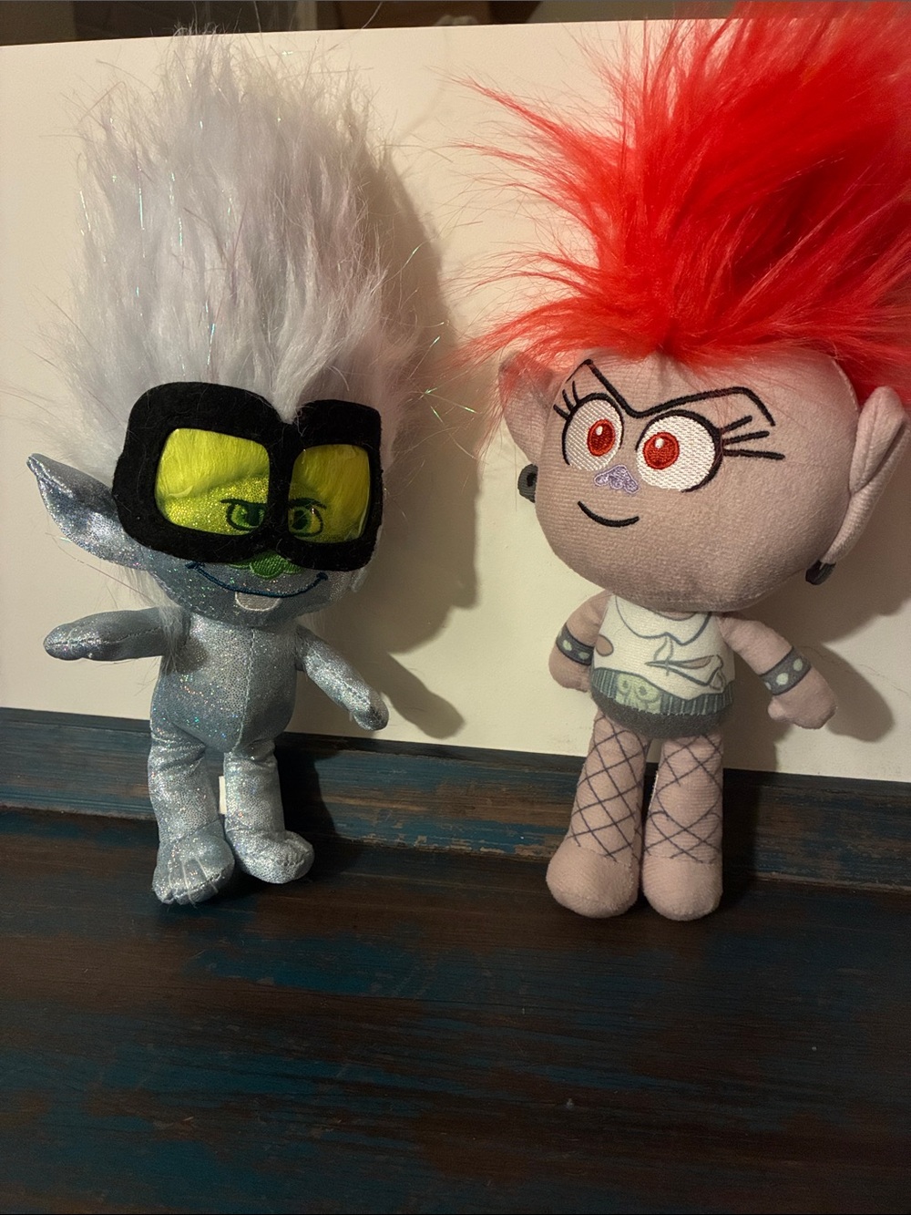 Trolls World Tour set of 2 Plush Dolls rocker punk toy characters